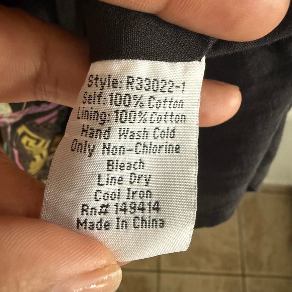 Johnny Was Naomi Peace Ruffled Tiered Floral Midi Dress Size Large Dark Romantic - Picture 8 of 12